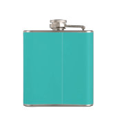 Palm Tree Aqua Groom Flask Flachmann (Rückseite)