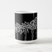 Palm Tree Art Black and White Cup Tasse (Mittel)