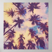 Palm Tree Art Foto Print Poster (Vorne)
