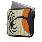 Palm Tree Artisan Crochet Print Electronics Bag Laptopschutzhülle (Vorderseite Links)