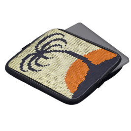Palm Tree Artisan Crochet Print Electronics Bag Laptopschutzhülle