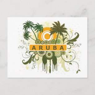Palm Tree Aruba Postkarte
