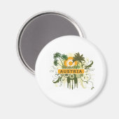 Palm Tree Austria Magnet (Vorderseite/Rückseite)