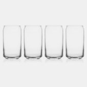 Palm Tree Bachelorette Personalisierter Name Dosenglas (Rechts)