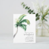 Palm Tree Bachelorette Wochenende und Ausflug Einladung (Stehend Vorderseite)