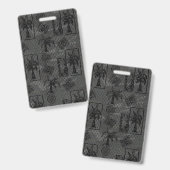 Palm Tree Background Tropical Boho Decor Ausweis (Vorder- & Rückseite)