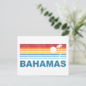 Palm Tree Bahamas Postkarte (Stehend Vorderseite)