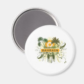 Palm Tree Bahrain Magnet (Vorderseite/Rückseite)