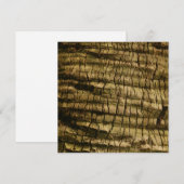 Palm Tree Bark Feiertagskarte (Vorne/Hinten)