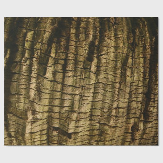 Palm Tree Bark Geschenkpapier (Flach)