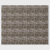 Palm Tree Bark Geschenkpapier (Flach)