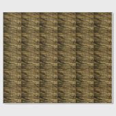 Palm Tree Bark Geschenkpapier (Flach)