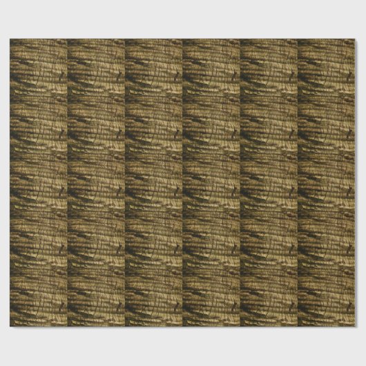 Palm Tree Bark Geschenkpapier (Flach)