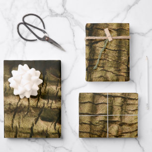 Palm Tree Bark Geschenkpapier Set