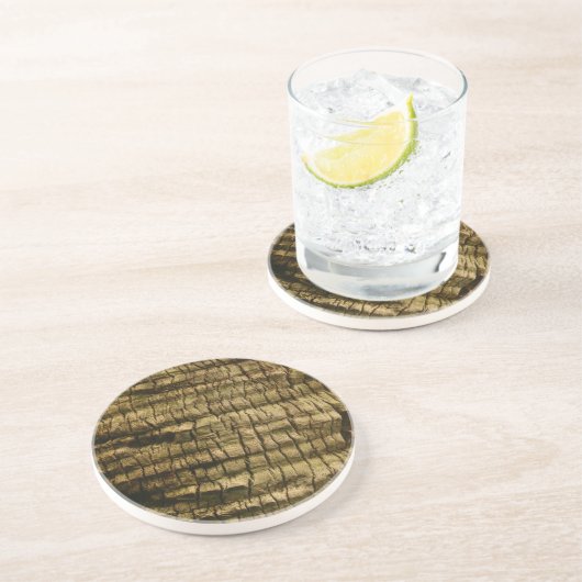 Palm Tree Bark Getränkeuntersetzer (Seite)