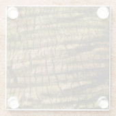 Palm Tree Bark Glasuntersetzer (Rückseite)