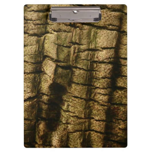 Palm Tree Bark Klemmbrett (Vorderseite)