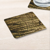 Palm Tree Bark Rechteckiger Pappuntersetzer (angewinkelt)