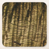 Palm Tree Bark Rechteckiger Pappuntersetzer (Vorderseite)