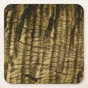 Palm Tree Bark Rechteckiger Pappuntersetzer