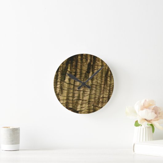 Palm Tree Bark Runde Wanduhr (Zuhause)
