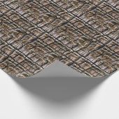 Palm Tree Bark Texture Geschenkpapier (Ecke)