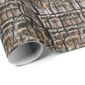 Palm Tree Bark Texture Geschenkpapier (Rolleneckpunkt)