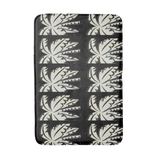 Palm Tree Bath Mat Badematte (Vorderseite Vertikal)