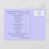 Palm Tree Beach; Adresswechsel Ankündigungspostkarte (Rückseite)