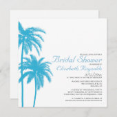Palm Tree Beach Bridal Einladungen (Vorne/Hinten)