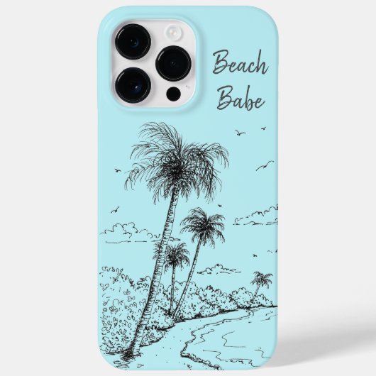 Palm Tree Beach Case-Mate iPhone Hülle (Rückseite)
