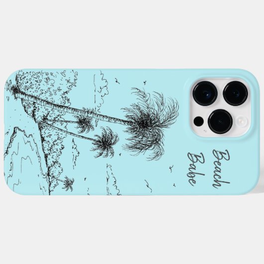 Palm Tree Beach Case-Mate iPhone Hülle (Rückseite (Horizontal))