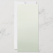 Palm Tree Beach Coastal Wedding Menu (Rückseite)