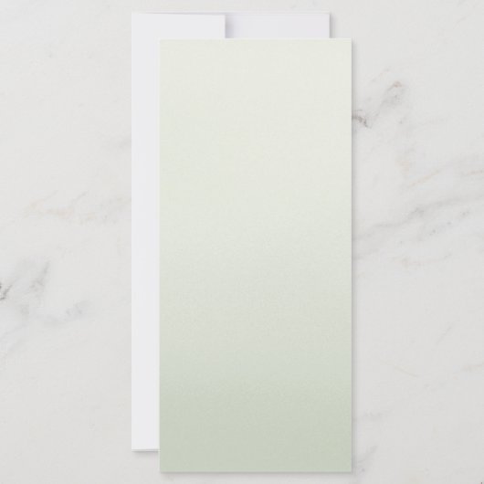 Palm Tree Beach Coastal Wedding Menu (Rückseite)