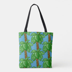 Palm Tree Beach Coconut Blue Ocean Sunshine Tasche