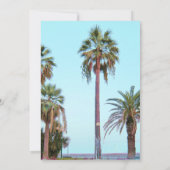 Palm Tree Beach Einladung (Rückseite)