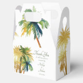 Palm Tree Beach Hochzeit Brautparty Gefälligkeitsb Geschenkschachtel (Geöffnet)