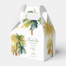 Palm Tree Beach Hochzeit Brautparty Gefälligkeitsb Geschenkschachtel