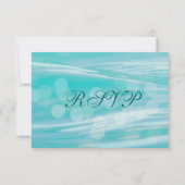 Palm Tree Beach Hochzeit in Urlaubsort RSVP Cards Karte (Rückseite)