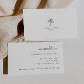 Palm Tree Beach Hochzeitsunterkünfte Begleitkarte