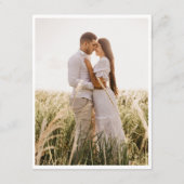 Palm Tree Beach Hochzeitszimmerkarte Begleitkarte (Rückseite)