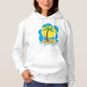 Palm Tree Beach Hoodie (Vorderseite)