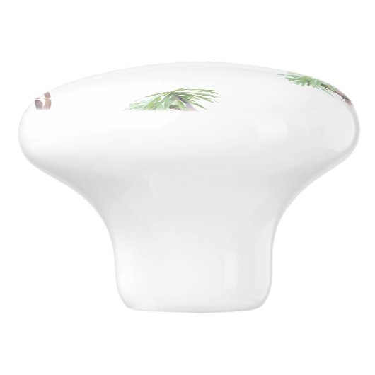 Palm Tree Beach House Keramikknauf (Seitenansicht)