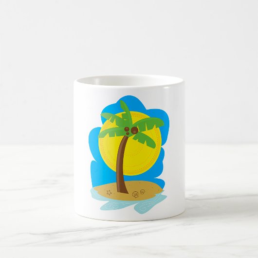Palm Tree Beach Kaffeetasse