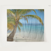 Palm Tree Beach Landschaftlich Ocean Landschaft Hi Wandteppich (Vorderseite (Horizontal))