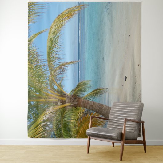 Palm Tree Beach Landschaftlich Ocean Landschaft Hi Wandteppich (Beispiel)