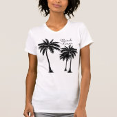 Palm Tree Beach Lover Tropical T-Shirt (Vorderseite)