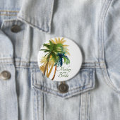 Palm Tree Beach Mother the Bride Button (Beispiel)