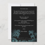 Palm Tree Beach Personalized Photo Engagement (Rückseite)