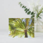 Palm Tree Beach Postcard Postkarte (Stehend Vorderseite)